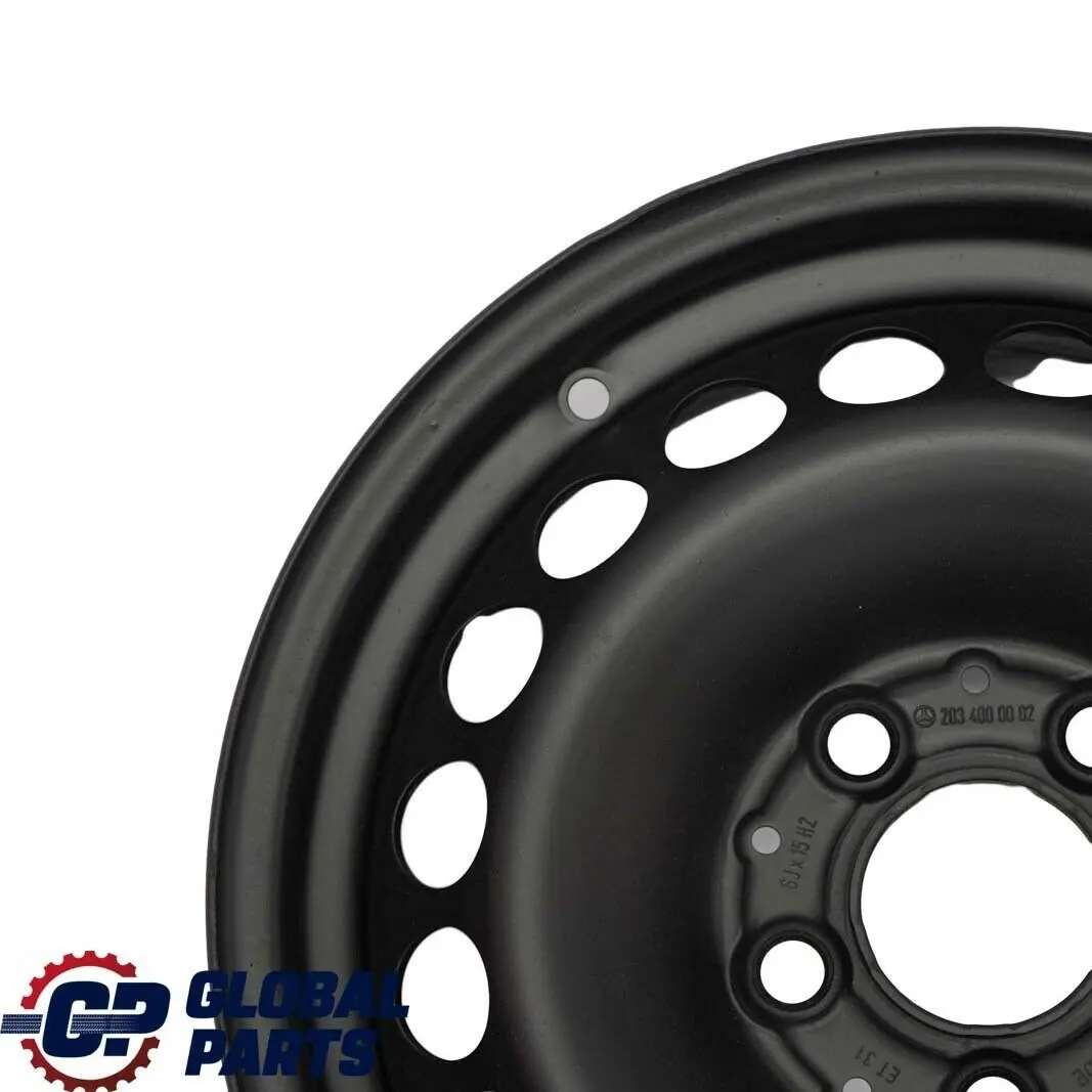  Mercedes-Benz W203 Noir Roue de Secours Jante Roue 15" 6J Et :3 - SKU A2034000002-1 - Numéro de pièce A2034000002