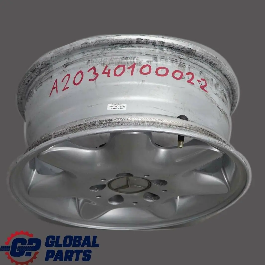 Mercedes-Benz C-Class W203 Silver Alloy Wheel Rim 15" 6J ET:31 to with Part number A2034010002 Mercedes-Benz C-Class W203 Silver Alloy Wheel Rim 15" 6J ET:31 - SKU A2034010002-2 - Part number A2034010002
