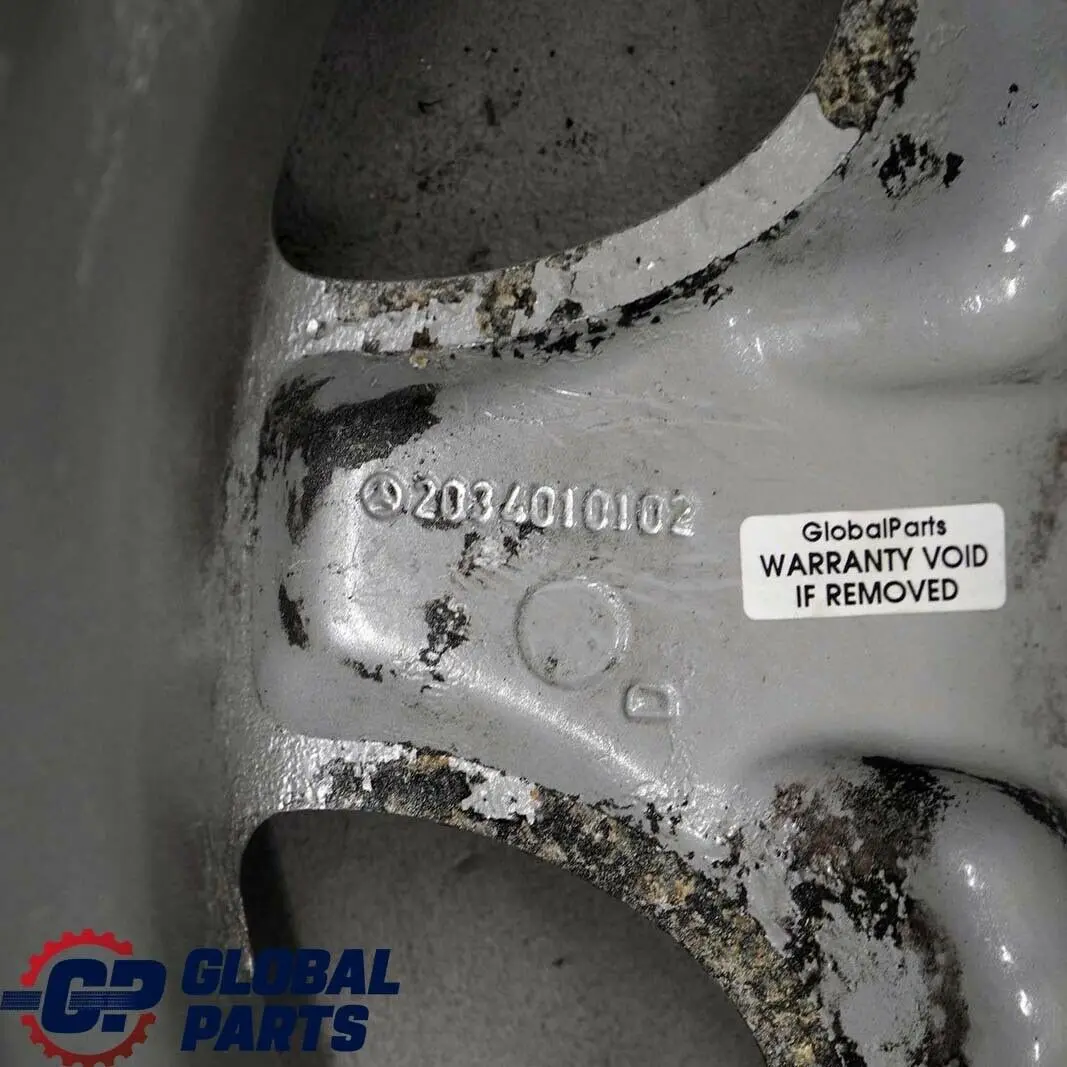  Mercedes-Benz C-Class W203 Silver Alloy Wheel Rim 15" 6J ET:31 - SKU A2034010102-2 - Part number A2034010102