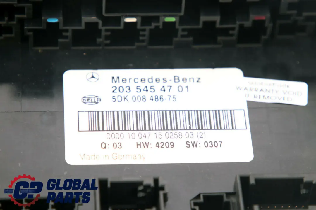 Caja de fusibles Módulo SAM Unidad para Mercedes C CLC CL203 S203 W203 con número de pieza A2035454701 Mercedes C CLC CL203 S203 W203 Caja de fusibles Módulo SAM Unidad - SKU A2035454701 - Número de pieza A2035454701