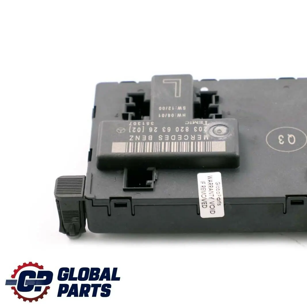 Mercedes W203 Módulo De Control De La Puerta Delantera Izquierda - SKU A2038201585 - Número de pieza A2038201585