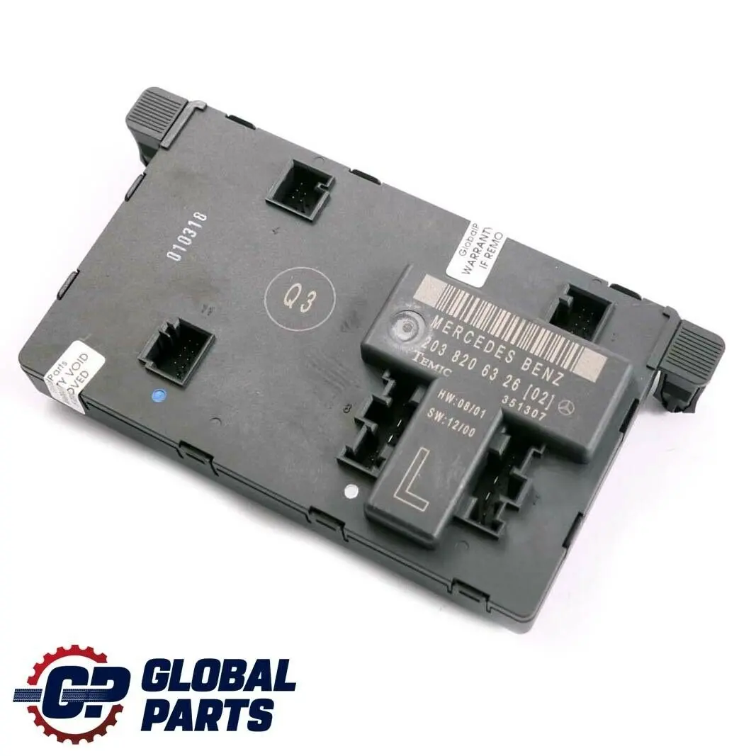 Mercedes W203 Door Control Module Front Left N/S - SKU A2038201585 - Part number A2038201585