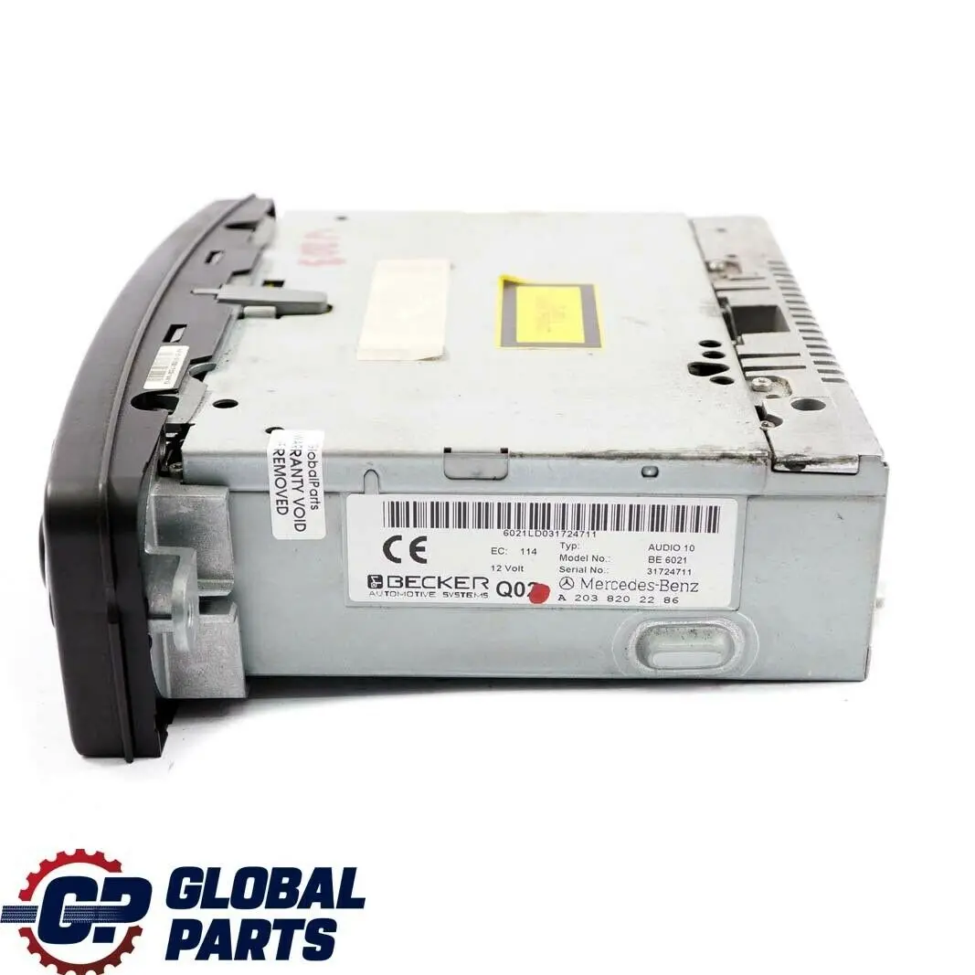 Mercedes-Benz C-Class W203 CD Player Audio Stereo Radio Head Unit to with Part number A2038202286 Mercedes-Benz C-Class W203 CD Player Audio Stereo Radio Head Unit - SKU A2038202286 - Part number A2038202286