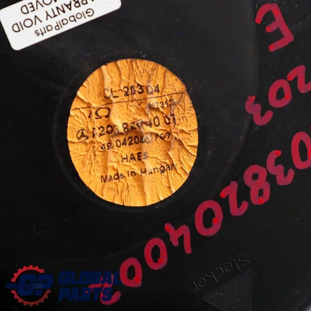 Mercedes-Benz CLC CL203 Rear Left Right Door Loudspeaker Speaker to with Part number A2038204002 Mercedes-Benz CLC CL203 Rear Left Right Door Loudspeaker Speaker - SKU A2038204002 - Part number A2038204002