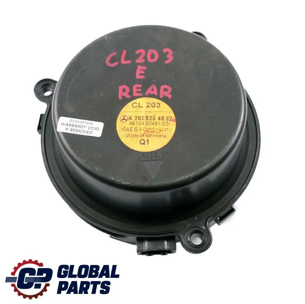 Mercedes-Benz CLC CL203 Rear Left Right Door Loudspeaker Speaker to with Part number A2038204002 Mercedes-Benz CLC CL203 Rear Left Right Door Loudspeaker Speaker - SKU A2038204002 - Part number A2038204002