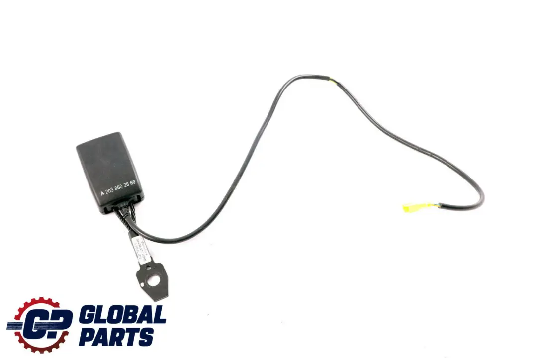 Hebilla Cinturón Seguridad Izquierdo Delantero para Mercedes CLC CLK CL203 C209 con número de pieza A2038602669 Mercedes CLC CLK CL203 C209 Hebilla Cinturón Seguridad Izquierdo Delantero - SKU A2038602669 - Número de pieza A2038602669