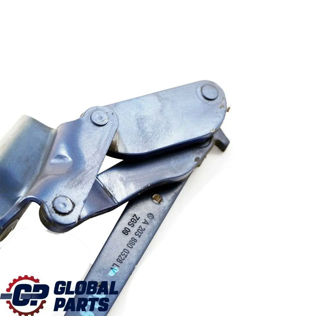 Clase C W203 Bisagra Izquierda Capo Delantero Jaspisblau Azul - 345 Mercedes - SKU A2038800328-JAS - Número de pieza A2038800328