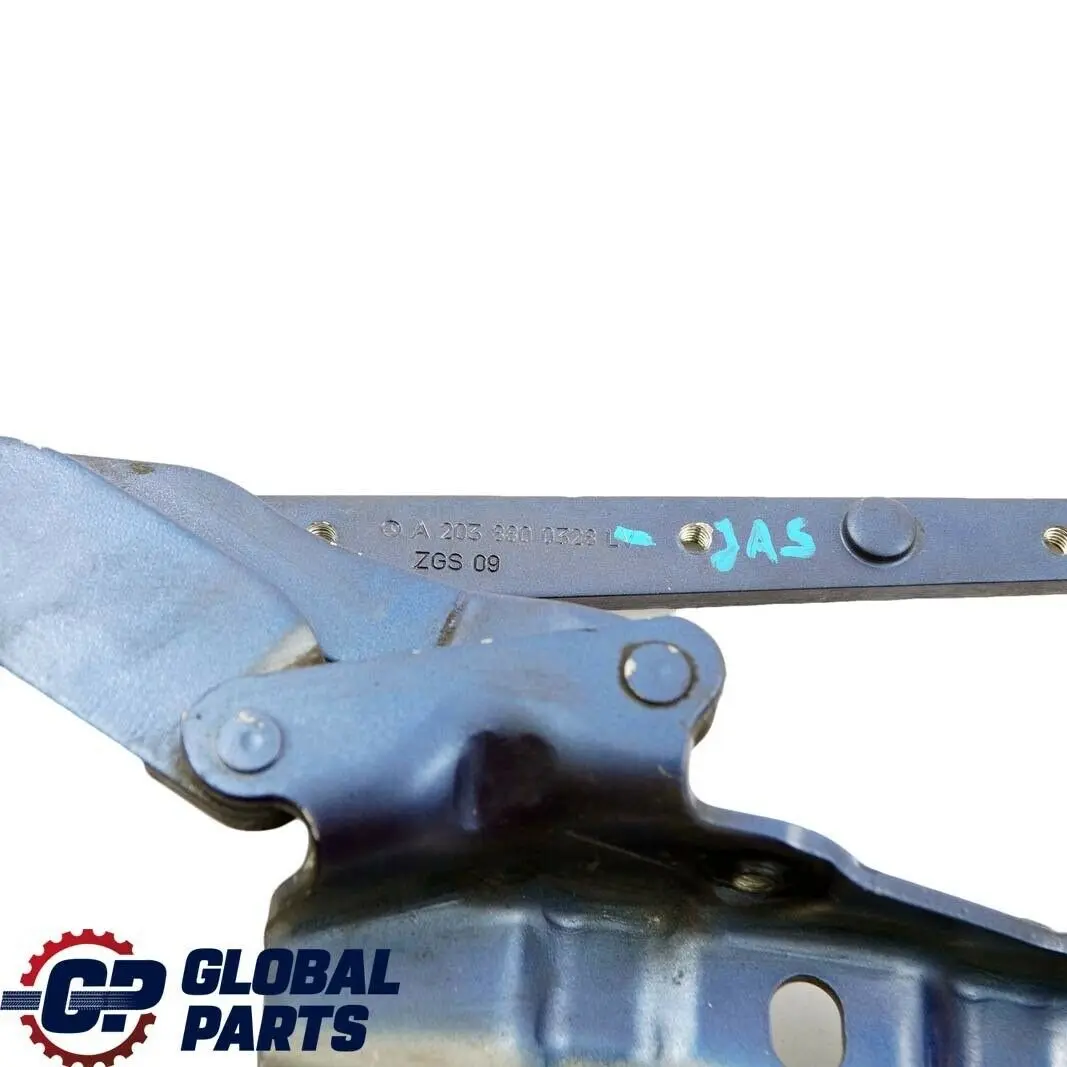 Mercedes-Benz C-Class W203 Hinge Left N/S Bonnet Front Jaspisblau Blue - 345  - SKU A2038800328-JAS - Part number A2038800328