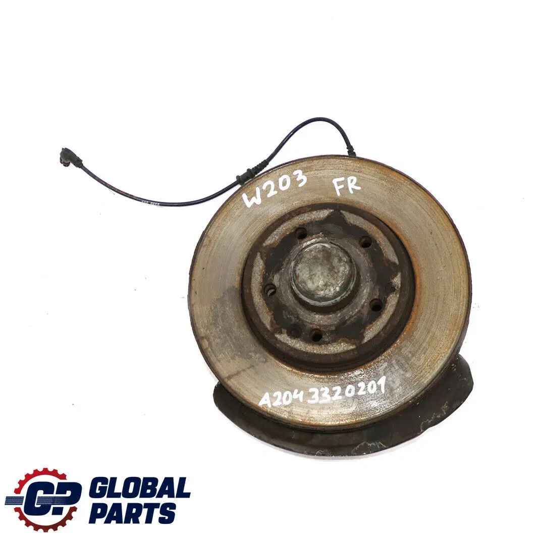 Mercedes-Benz Clase C W203 Delantero Derecho Suspension Eje Portarruedas Cubo para con número de pieza A2043320201 Mercedes-Benz Clase C W203 Delantero Derecho Suspension Eje Portarruedas Cubo - SKU A2043320201 - Número de pieza A2043320201