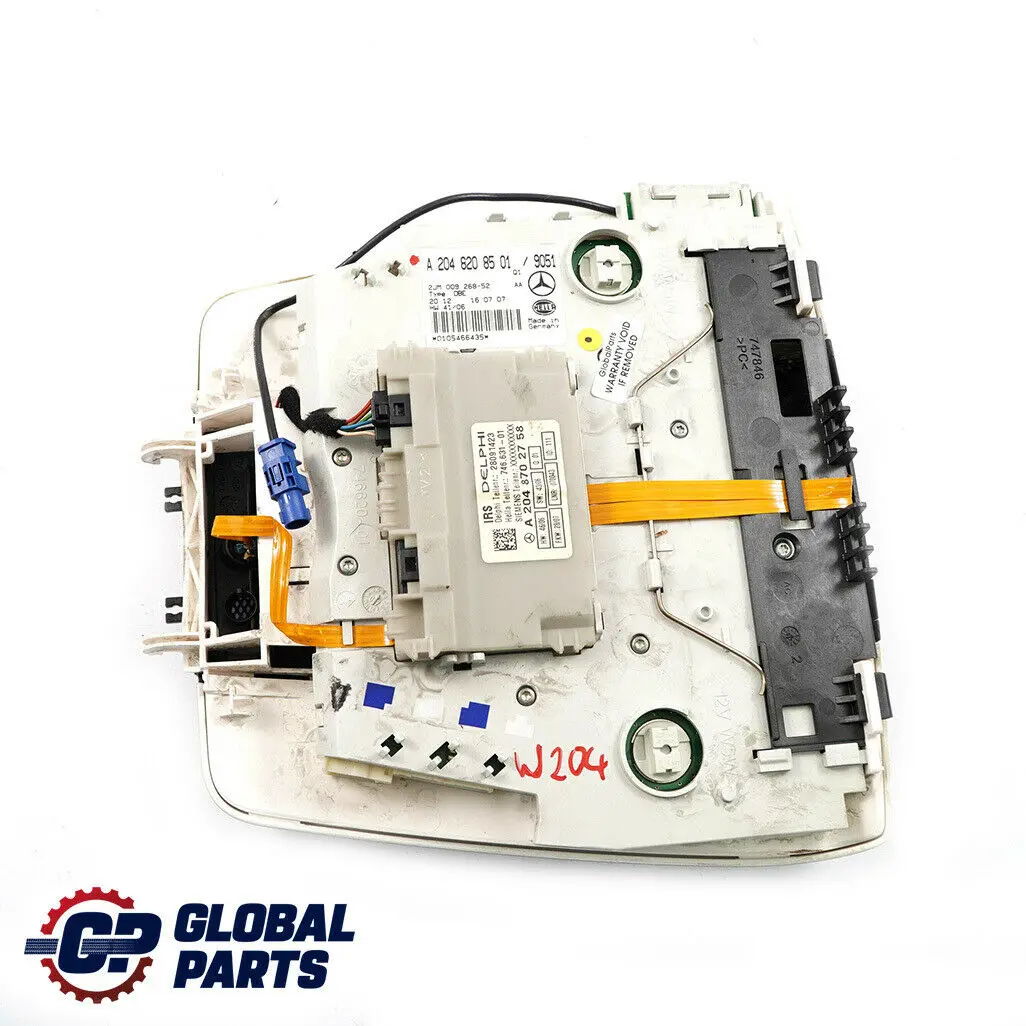 Mercedes W204 Luce Interna del Tetto Anteriore Nero - SKU A2048208501 - Numero di parte A2048208501