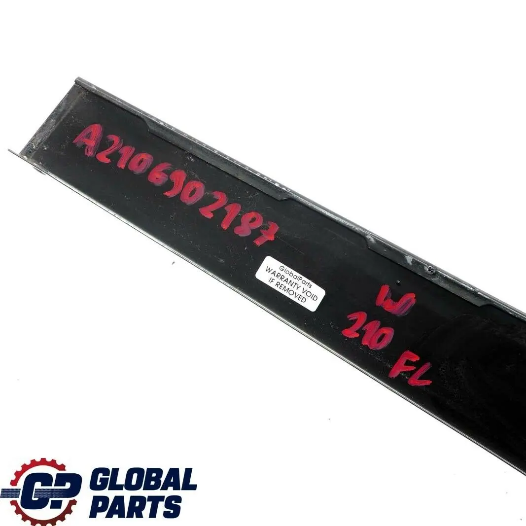 Mercedes-Benz E W210 Window Frame B-pillar Cover Front Left N/S Door Molding to with Part number A2106902187 Mercedes-Benz E W210 Window Frame B-pillar Cover Front Left N/S Door Molding - SKU A2106902187 - Part number A2106902187