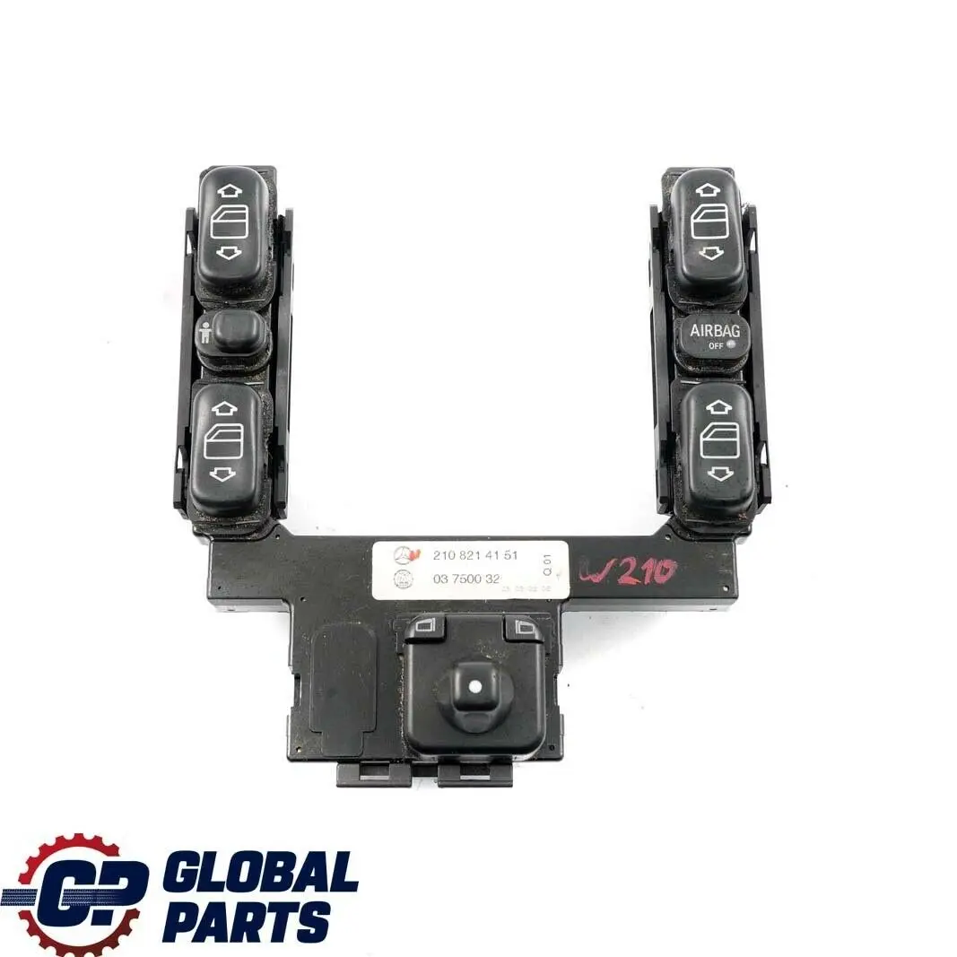 Mercedes-Benz W202 W210 Interrupteur de commande du lève-vitre pour à propos du numéro de pièce A2108214551 Mercedes-Benz W202 W210 Interrupteur de commande du lève-vitre - SKU A2108214551 - Numéro de pièce A2108214551