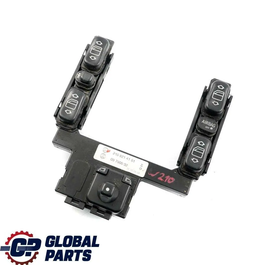 Mercedes-Benz W202 W210 Interrupteur de commande du lève-vitre pour à propos du numéro de pièce A2108214551 Mercedes-Benz W202 W210 Interrupteur de commande du lève-vitre - SKU A2108214551 - Numéro de pièce A2108214551