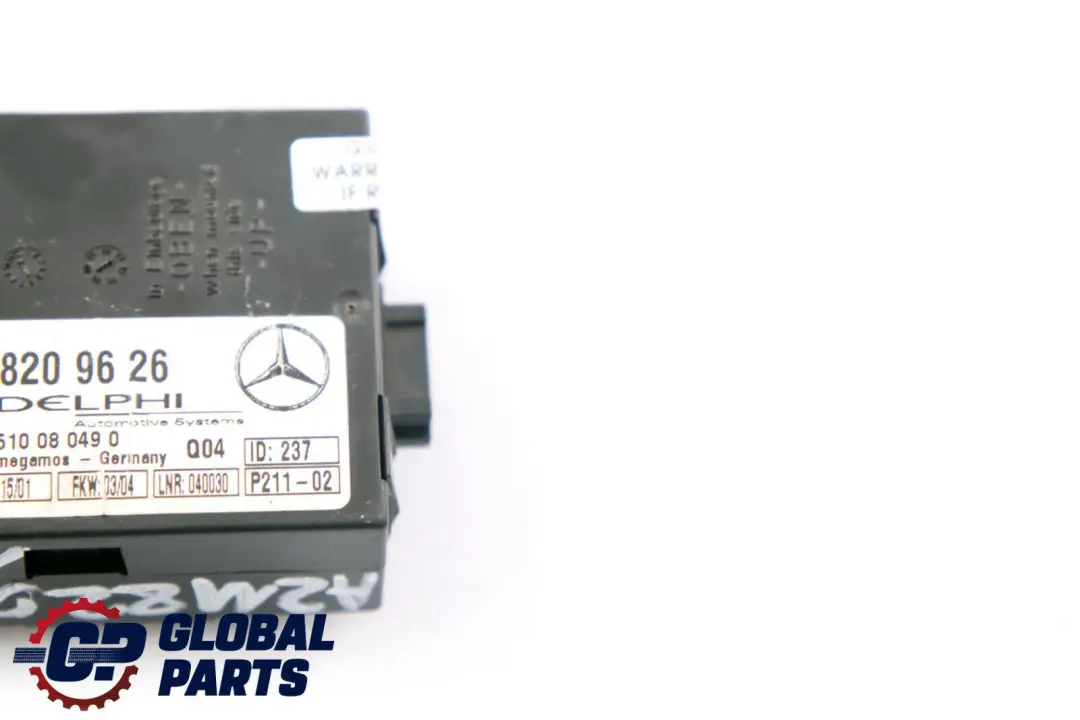 Mercedes-Benz C E Classe W203 W211 Allarme Anti Rimorchiatura Centralina ECU per con numero di parte A2118209126 Mercedes-Benz C E Classe W203 W211 Allarme Anti Rimorchiatura Centralina ECU - SKU A2118209126 - Numero di parte A2118209126