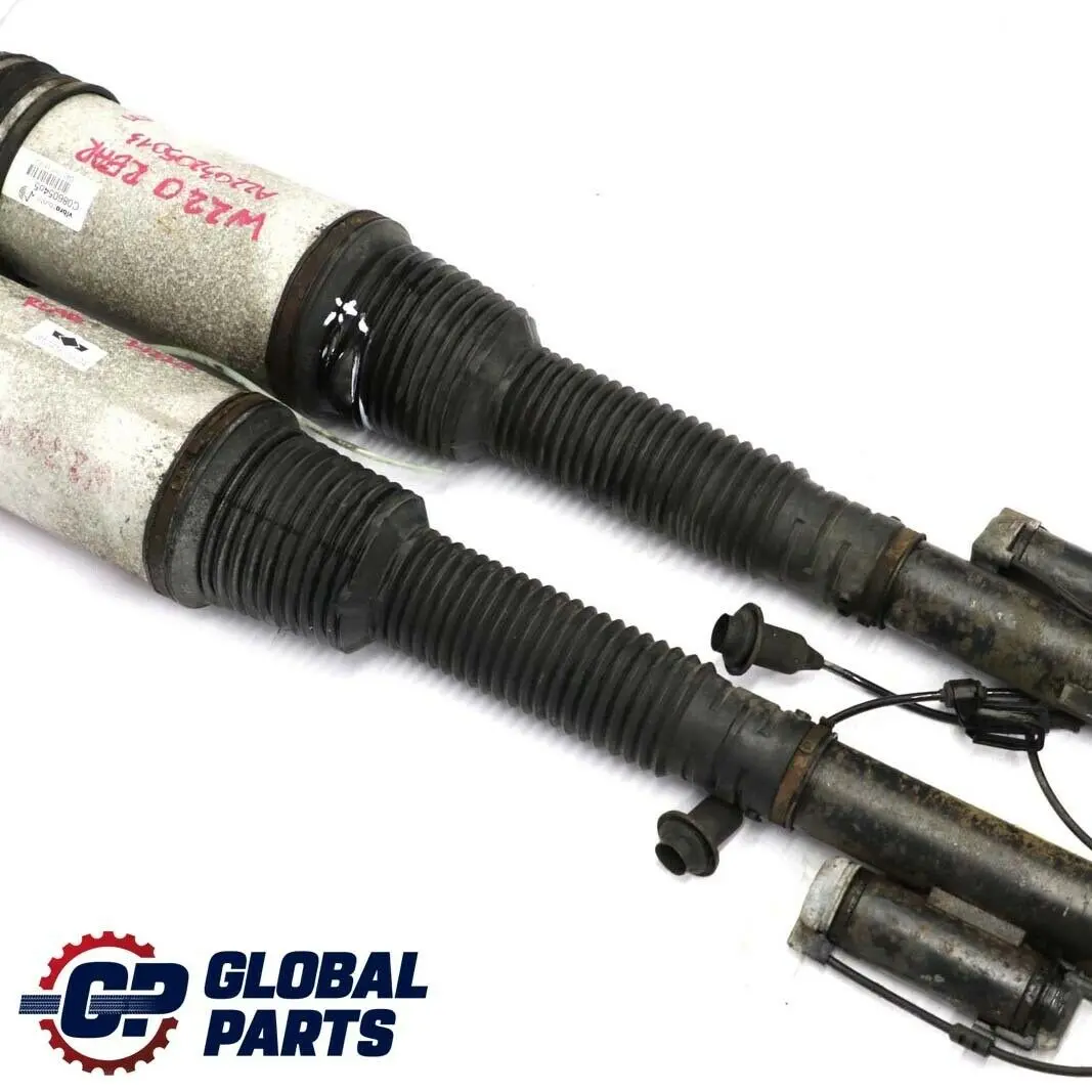 Mercedes S Class W220 Rear Air Suspension Left Right N/O/S Spring Strut Set - SKU A2203205013 - Part number A2203205013