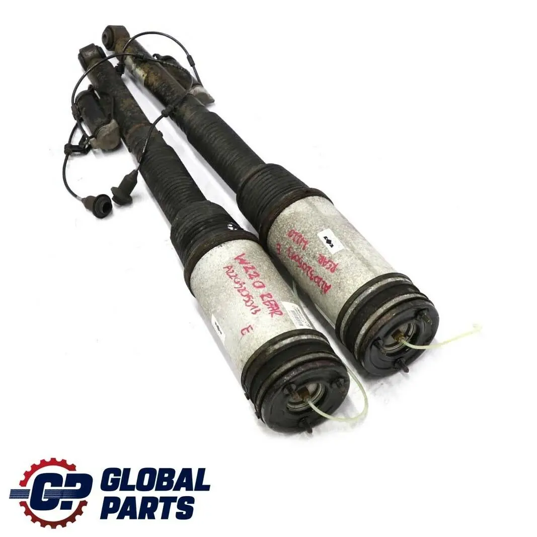 Mercedes S Class W220 Rear Air Suspension Left Right N/O/S Spring Strut Set - SKU A2203205013 - Part number A2203205013