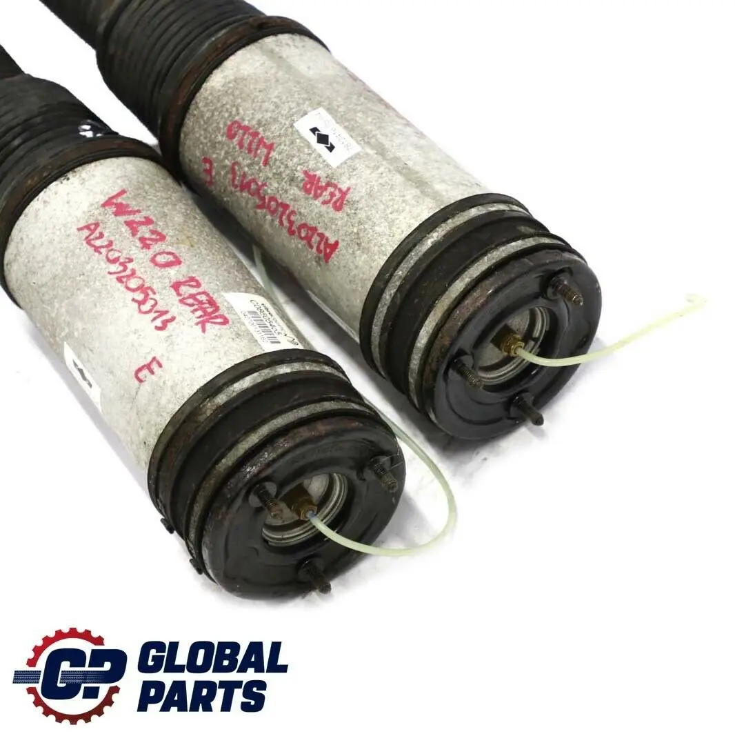 Klasse W220 Hinterachse Links Rechts Luftdämpfer Dämpfer Set für Mercedes S mit Teilenummer A2203205013 Mercedes S Klasse W220 Hinterachse Links Rechts Luftdämpfer Dämpfer Set - SKU A2203205013 - Teilenummer A2203205013