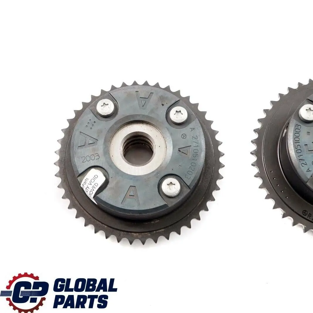 M271 Inlet Outlet Camshaft Adjuster Actuator Set to Mercedes W203 C209 W211 with Part number A2710500947 Mercedes W203 C209 W211 M271 Inlet Outlet Camshaft Adjuster Actuator Set - SKU A2710500947 - Part number A2710500947