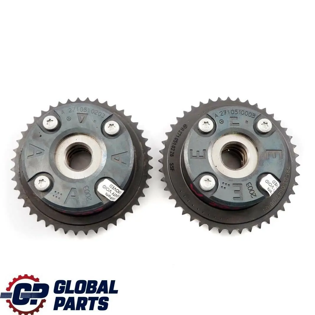 M271 Inlet Outlet Camshaft Adjuster Actuator Set to Mercedes W203 C209 W211 with Part number A2710500947 Mercedes W203 C209 W211 M271 Inlet Outlet Camshaft Adjuster Actuator Set - SKU A2710500947 - Part number A2710500947