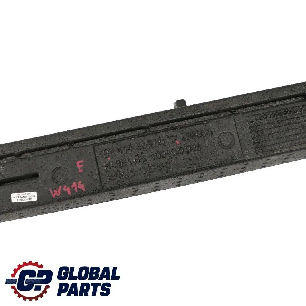 Mercedes-Benz Vaneo W414 Front Bumper Impact Absorber Foam to with Part number A4148850037 Mercedes-Benz Vaneo W414 Front Bumper Impact Absorber Foam - SKU A4148850037 - Part number A4148850037