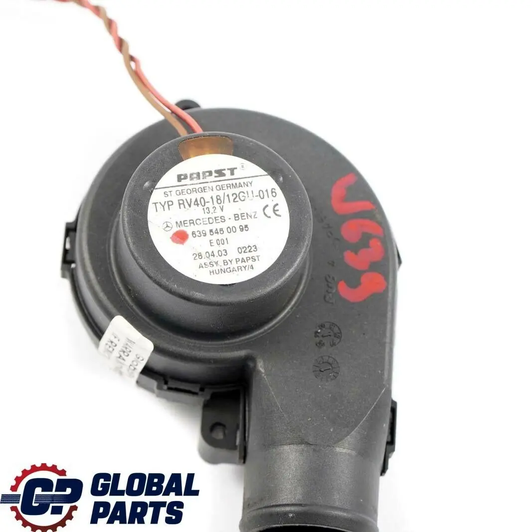 Mercedes W210 W639 Scatola Motore Soffiante Riscaldatore Ventola - SKU A6395450095 - Numero di parte A6395450095