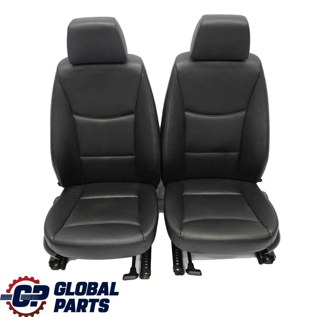 BMW Touring Black Leather Interior Seats with Airbag and Door Cards - SKU E91 Black Leather Seats - Part number E91