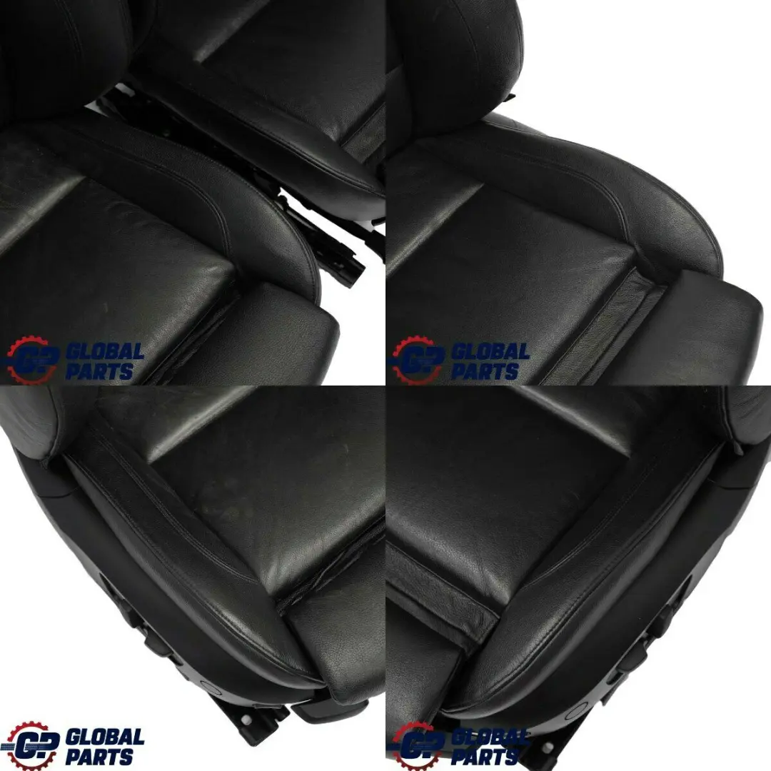 BMW Coupe Heated M Sport Black Leather Interior Electric Seats Door Cards - SKU E92 Black Leather Seats - Part number E92