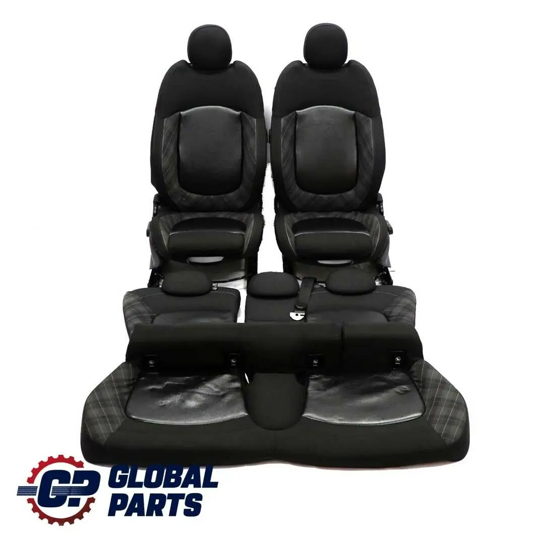 Tela / Cuero Interior Asientos Deportivos Negro Carbono para Mini Cooper One con número de pieza F55 Mini Cooper One Tela / Cuero Interior Asientos Deportivos Negro Carbono - SKU F55 Fabric / Leather Sport Seats (FYE1) - Número de pieza F55