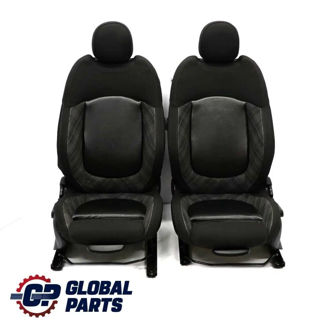BMW Mini Cooper One Fabric Cloth / Leather Interior Sport Seats Carbon Black - SKU F55 Fabric / Leather Sport Seats (FYE1) - Part number F55