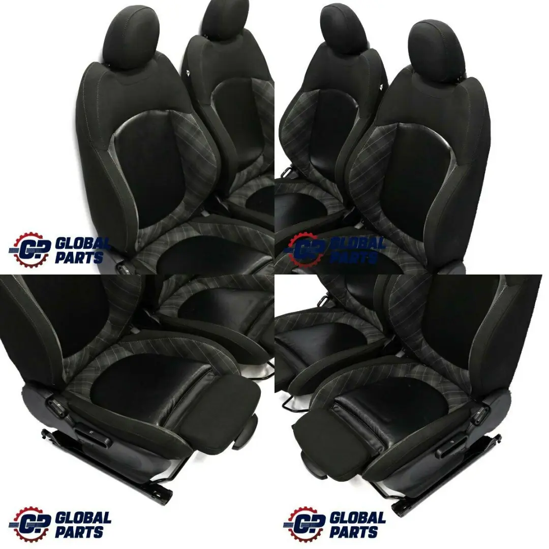 BMW Mini Cooper One Fabric Cloth / Leather Interior Sport Seats Carbon Black - SKU F55 Fabric / Leather Sport Seats (FYE1) - Part number F55