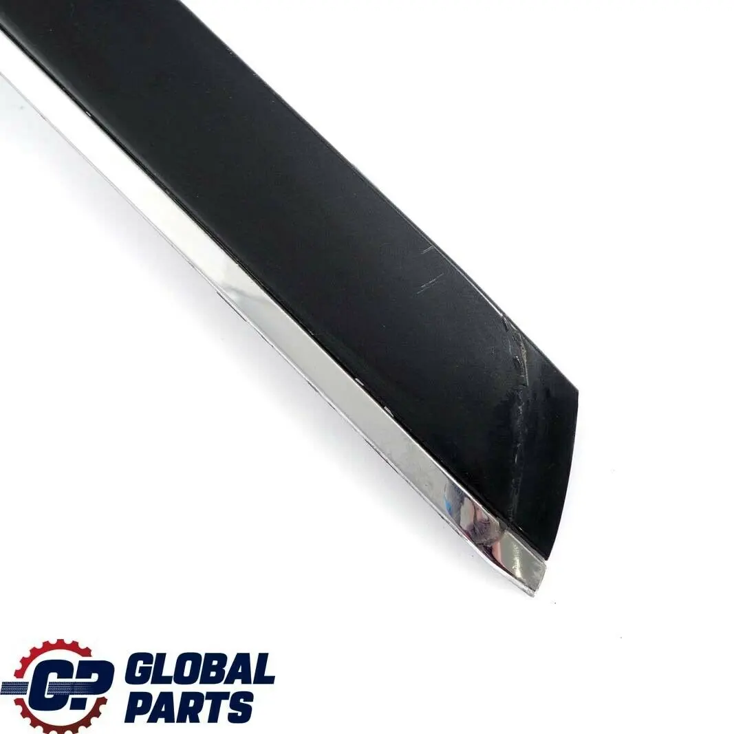 BMW 7 Series E65 E66 Bumper Strip Guard Rear Left N/S Black Sapphire 475 - SKU P0399082-BS - Part number 0399082
