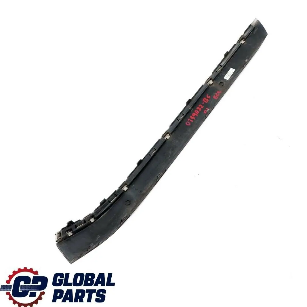 BMW 7 Series E65 E66 Bumper Strip Guard Rear Left N/S Black Sapphire 475 - SKU P0399082-BS - Part number 0399082