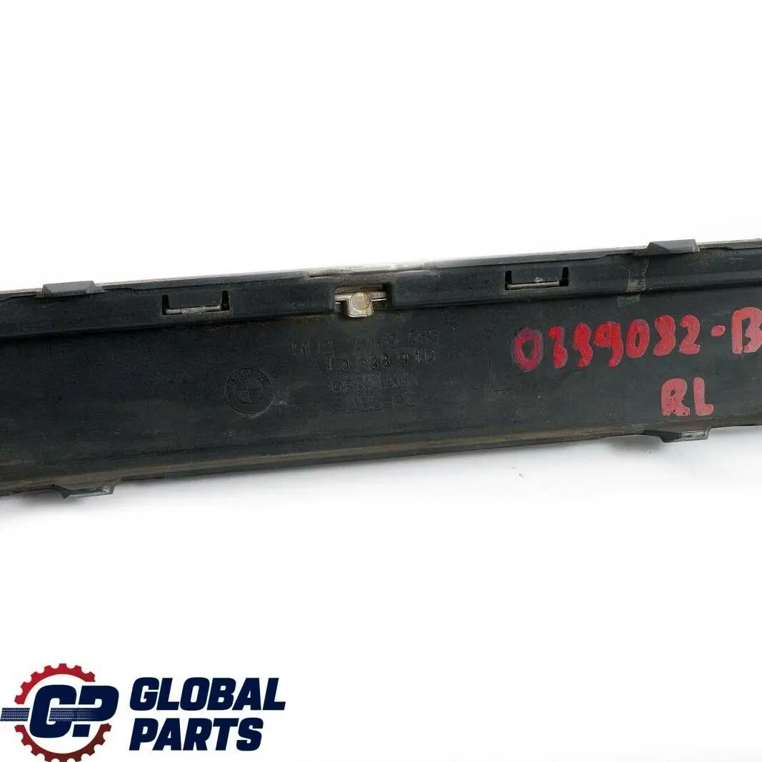 BMW 7 Series E65 E66 Bumper Strip Guard Rear Left N/S Black Sapphire 475 - SKU P0399082-BS - Part number 0399082