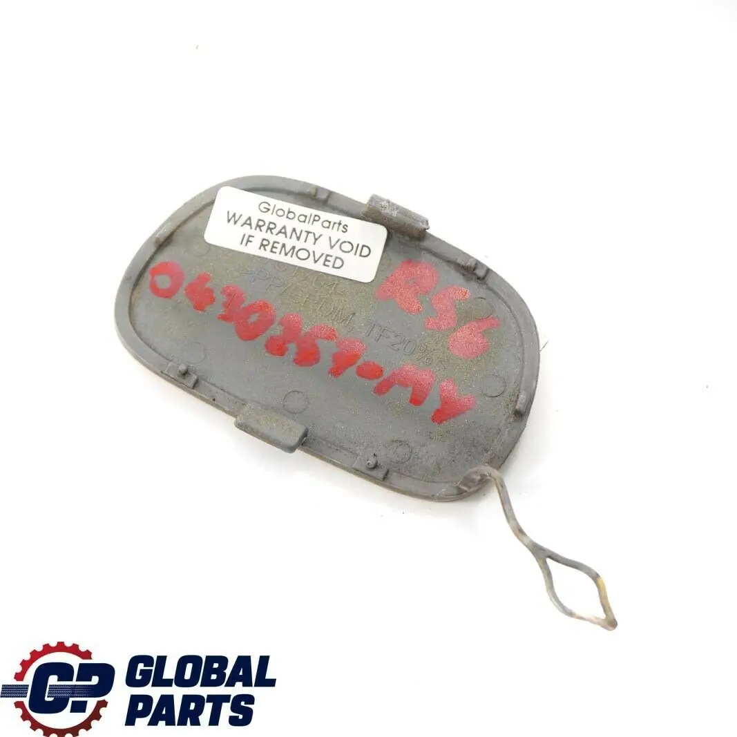 Bumper Cover Flap Towing Rear Right O/S Mellow Yellow A58 to Mini R56 R57 with Part number 0430257 Mini R56 R57 Bumper Cover Flap Towing Rear Right O/S Mellow Yellow A58 - SKU P0430257-MY - Part number 0430257