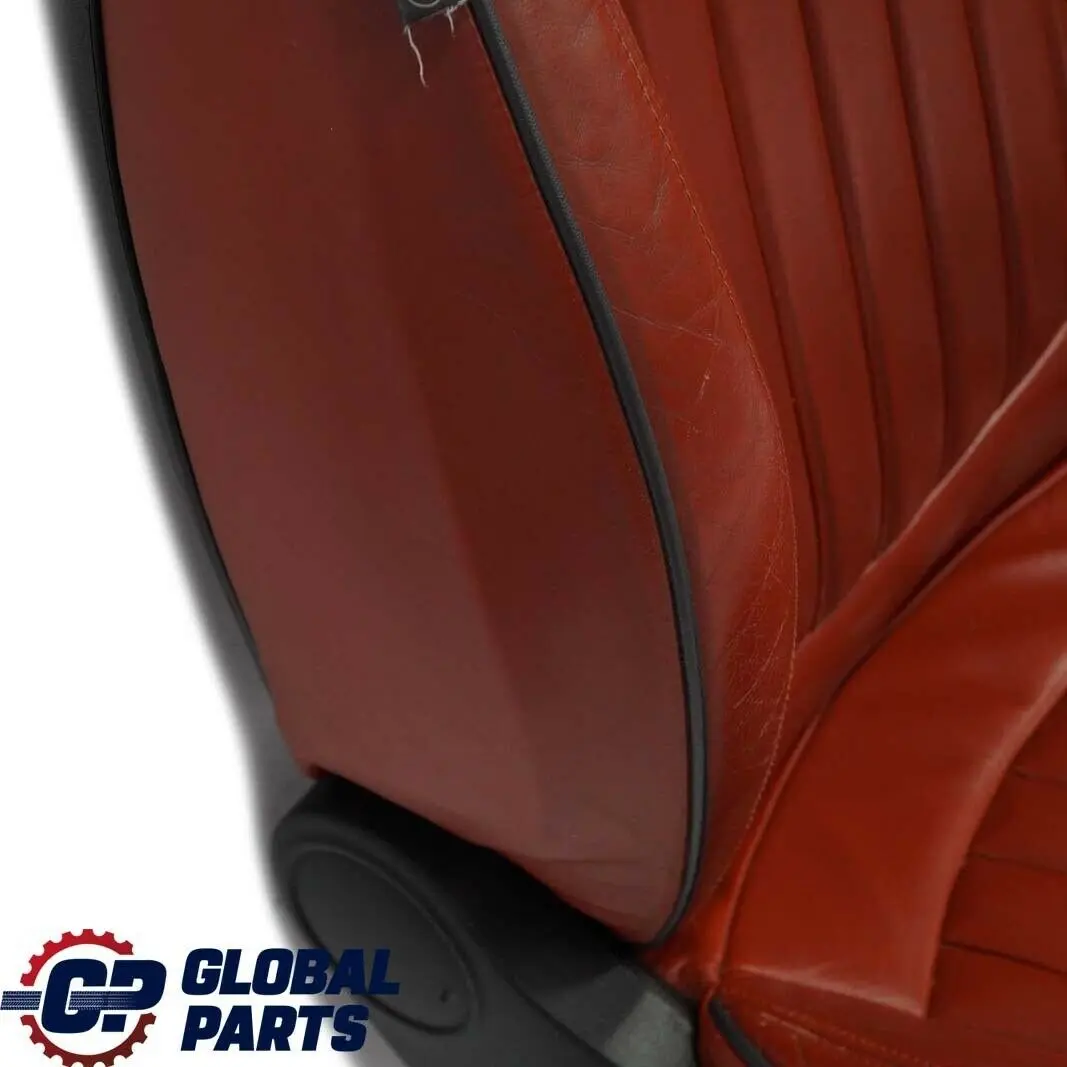Mini Heated Sports Full Leather Lounge Redwood Red Interior Front Seat Seats - SKU R56 Sports Full Leather Red Seats - Part number R56