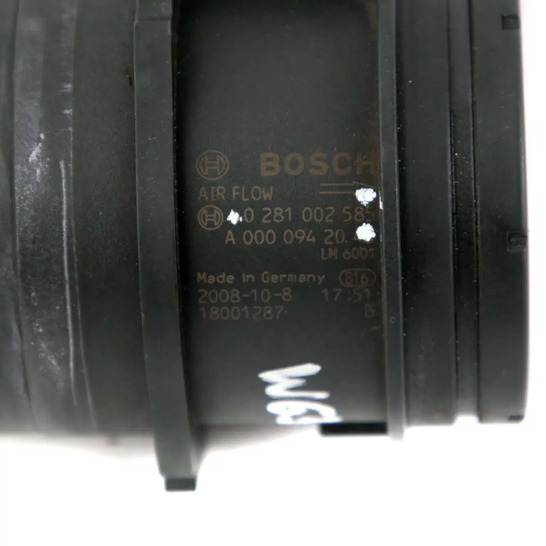 Flujo De Aire Medidor De Masa Sensor Unidad De Control para Mercedes W639 con número de pieza A0000942048 Mercedes W639 Flujo De Aire Medidor De Masa Sensor Unidad De Control - SKU A0000942048 - Número de pieza A0000942048