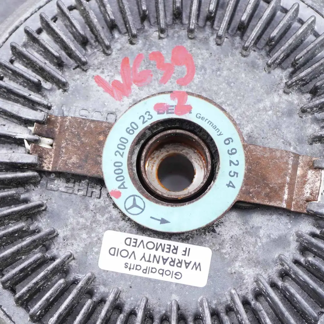  Ventilador Radiador Mercedes Vito Viano W639 Motor Refrigeración - SKU A0002006023-2 - Número de pieza A0002006023