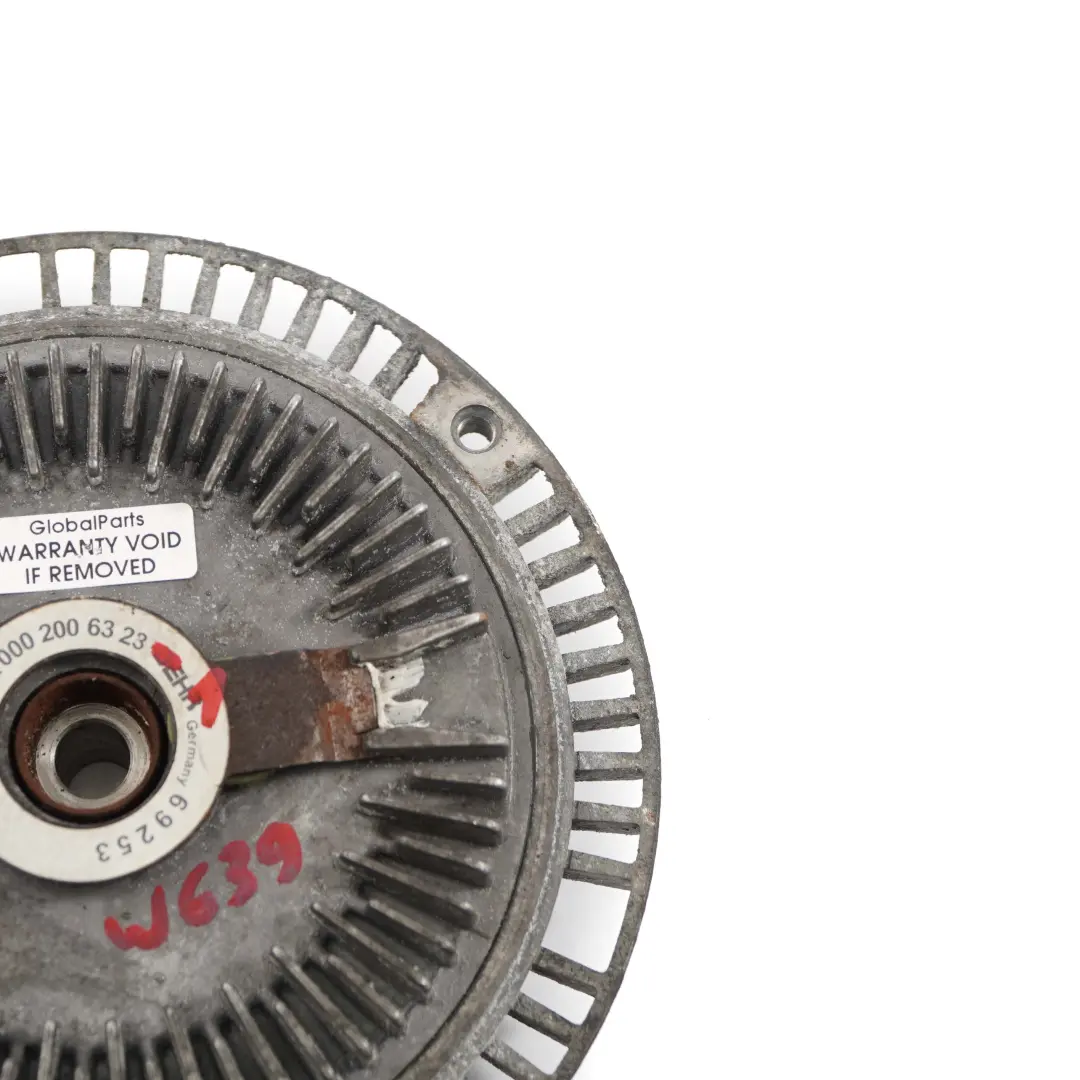 Mercedes W639 OM646 Refrigeración motor Embrague ventilador radiador cubo - SKU A0002006323-1 - Número de pieza A0002006323