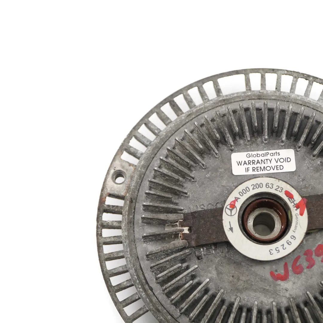 Mercedes W639 OM646 Refrigeración motor Embrague ventilador radiador cubo - SKU A0002006323-1 - Número de pieza A0002006323