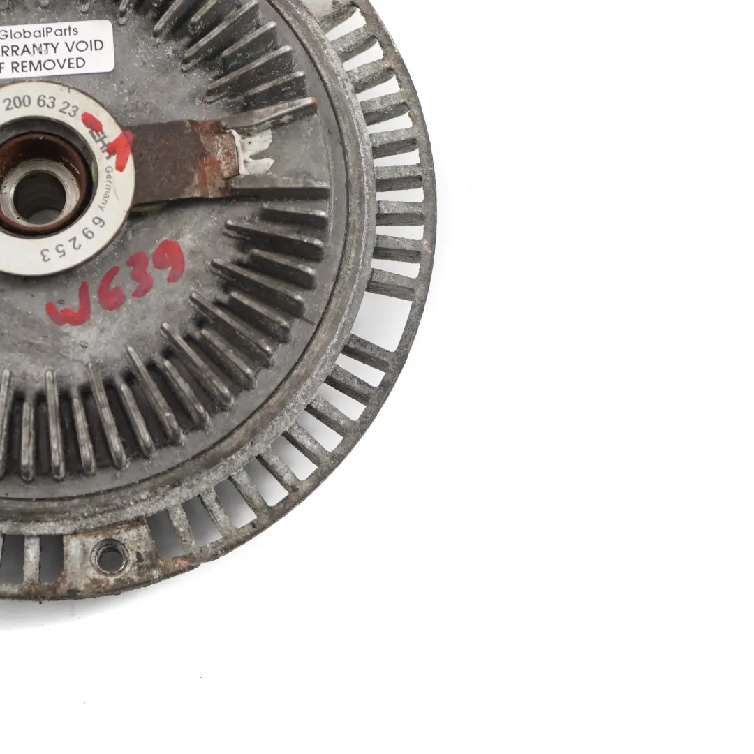 Mercedes W639 OM646 Refrigeración motor Embrague ventilador radiador cubo - SKU A0002006323-1 - Número de pieza A0002006323