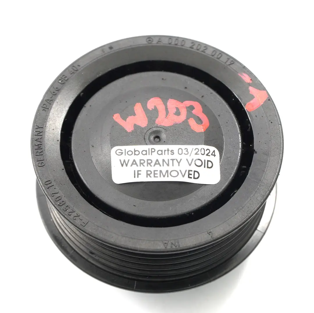 poulie de tension de courroie de moteur pour Mercedes W203 à propos du numéro de pièce A0002020019 Mercedes W203 poulie de tension de courroie de moteur - SKU A0002020019-1 - Numéro de pièce A0002020019