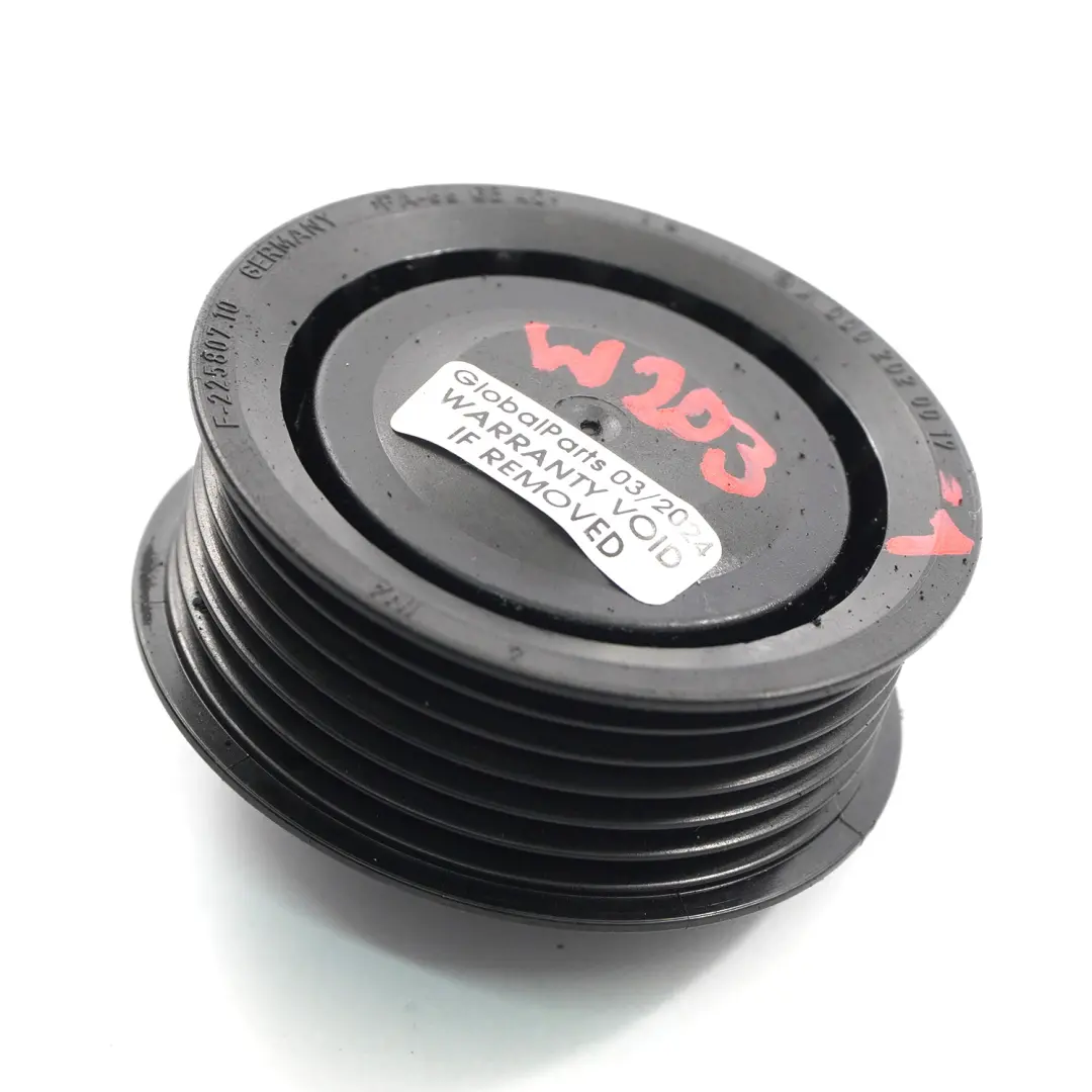 Polea tensora de la correa de transmisión del motor Mercedes W203 para con número de pieza A0002020019 Polea tensora de la correa de transmisión del motor Mercedes W203 - SKU A0002020019-1 - Número de pieza A0002020019