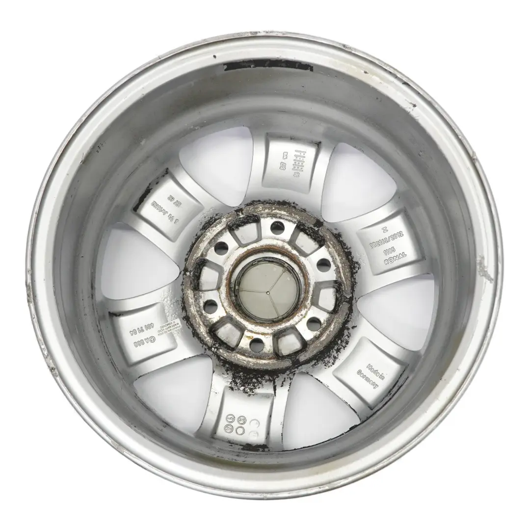 Mercedes W906 W910 Llanta de aleación plateada 16" 6,5J ET:62 - SKU A0004017104-1 - Número de pieza A0004017104