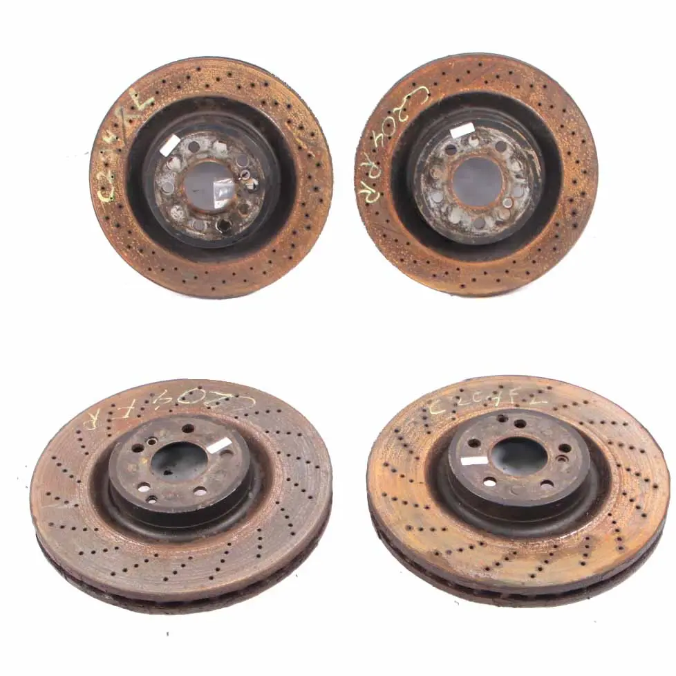 Brake Disc Caliper Mercedes W204 C63 AMG Rear Left Right Wheel N/O/S Brake Set to with Part number A0004212012 Brake Disc Caliper Mercedes W204 C63 AMG Rear Left Right Wheel N/O/S Brake Set - SKU A0004212012-1 - Part number A0004212012