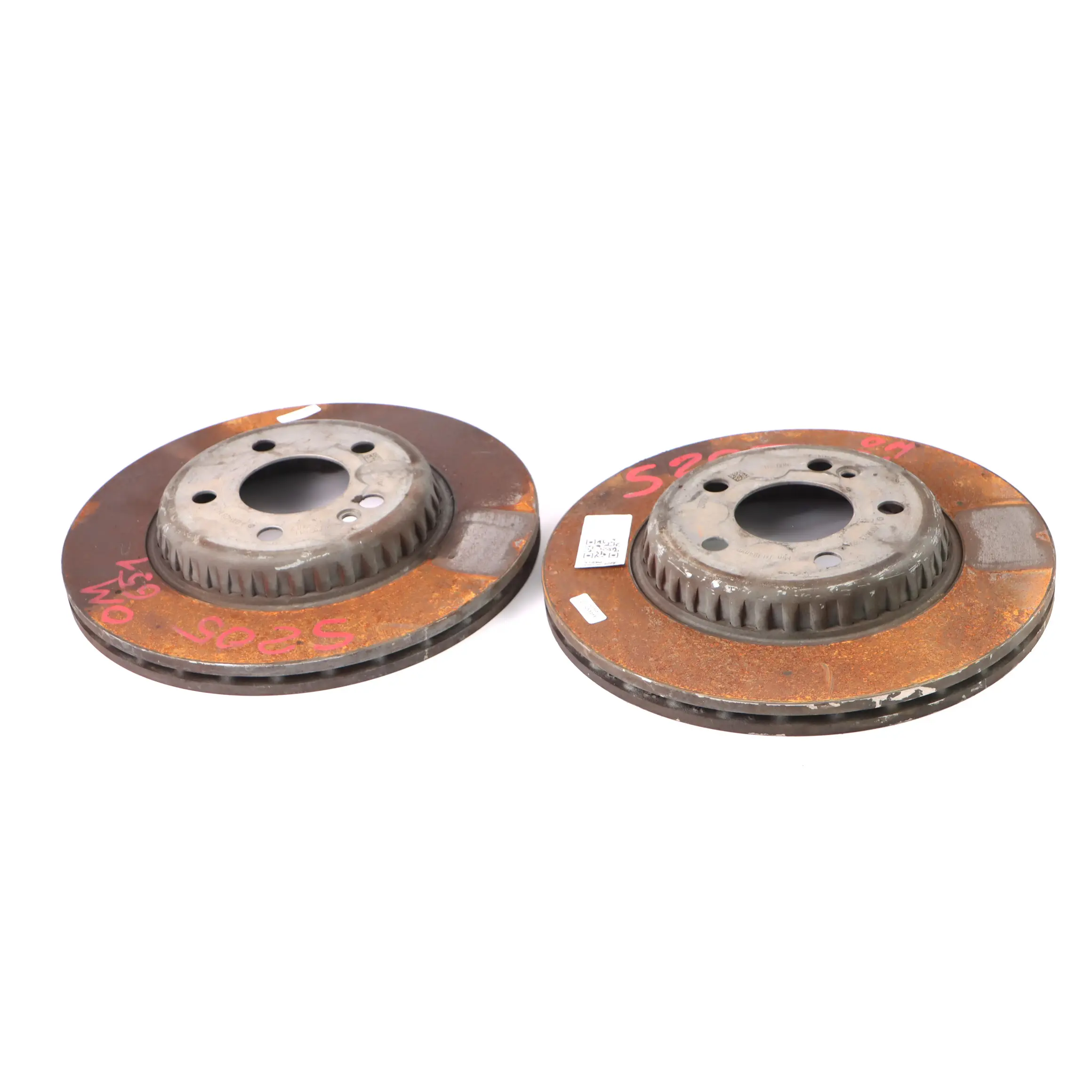 Mercedes W205 W213 Brake Disc Set Rear Left Right Wheel N/O/S Braking Unit