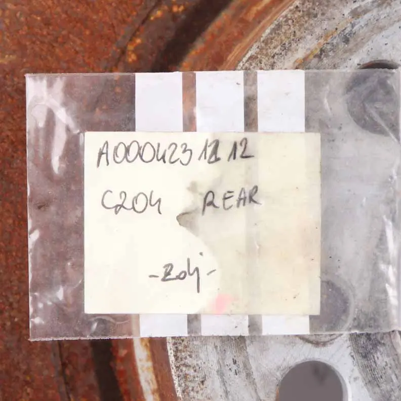 Brake Disc Mercedes W204 Rear Left Right N/O/S Wheel Brake Disc to with Part number A0004231212 Brake Disc Mercedes W204 Rear Left Right N/O/S Wheel Brake Disc - SKU A0004231212 - Part number A0004231212