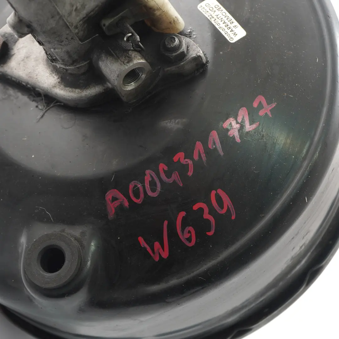 Servo de frein Maître cylindre pour Mercedes Vito Viano W639 à propos du numéro de pièce A0014300708 Mercedes Vito Viano W639 Servo de frein Maître cylindre - SKU A0004311727 - Numéro de pièce A0014300708