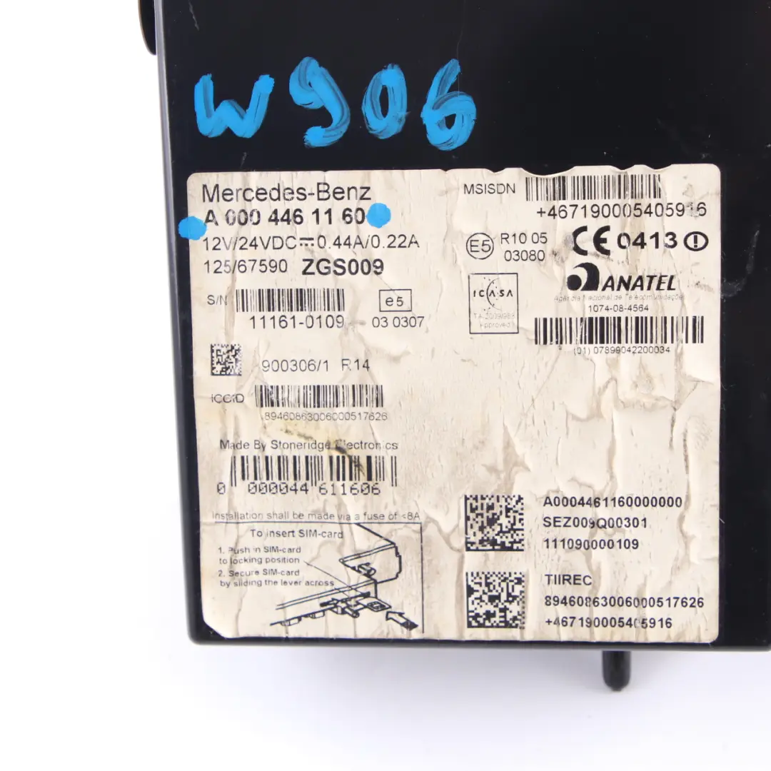 Mercedes Sprinter W906 Moduł Fleetboard Rejestrator Czasu - SKU A0004461160 - Numer Części A0004461160