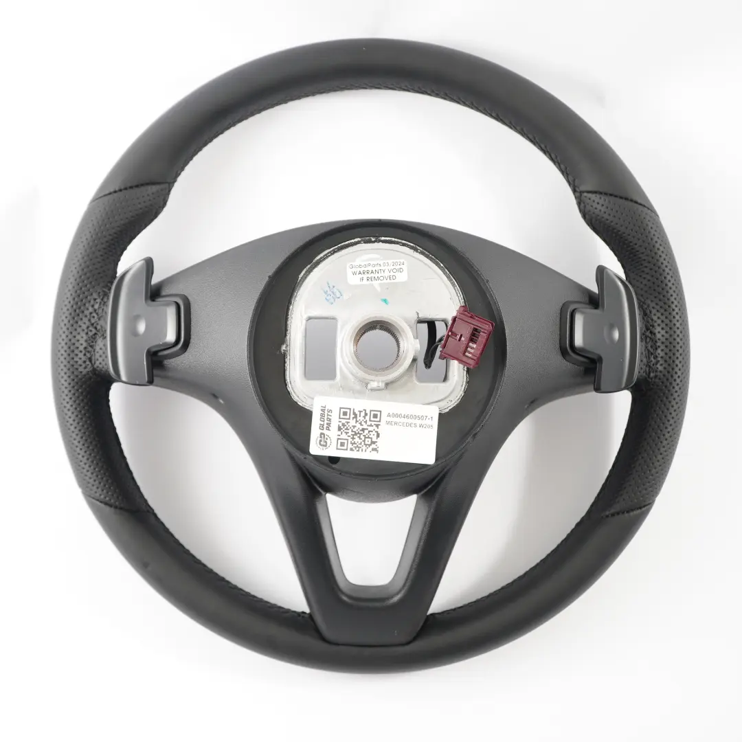 Kierownica NOWA Czarna Skóra Łopatki Multifunkcja do Mercedes W205 C253 o numerze A0004600507 Mercedes W205 C253 Kierownica NOWA Czarna Skóra Łopatki Multifunkcja - SKU A0004600507-1 - Numer Części A0004600507