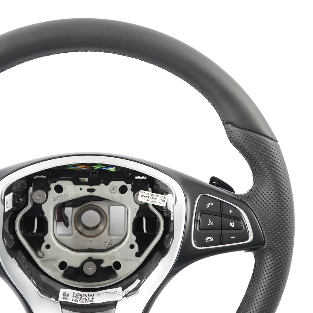  Volant Mercedes W205 NEUF Cuir Noir Changement vitesse multifonction palettes - SKU A0004600507-1 - Numéro de pièce A0004600507